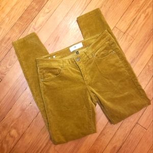 CAbi Skinny Jean Size 6 Brown Velvety Corduroy